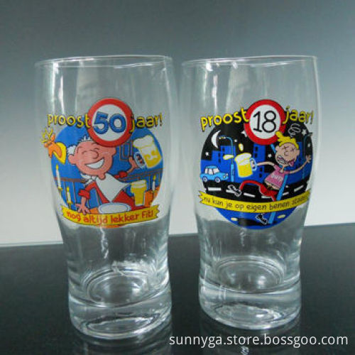 Drinking Glass with 585mL Capacity and 236g Weight, Measures 80 x 64 x 158mm.